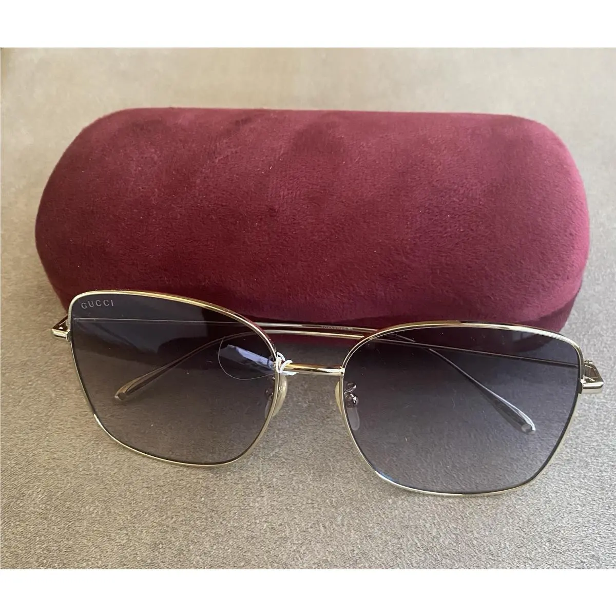 Gucci GG1030SK 003 Gold Frame Women`s Sunglasses