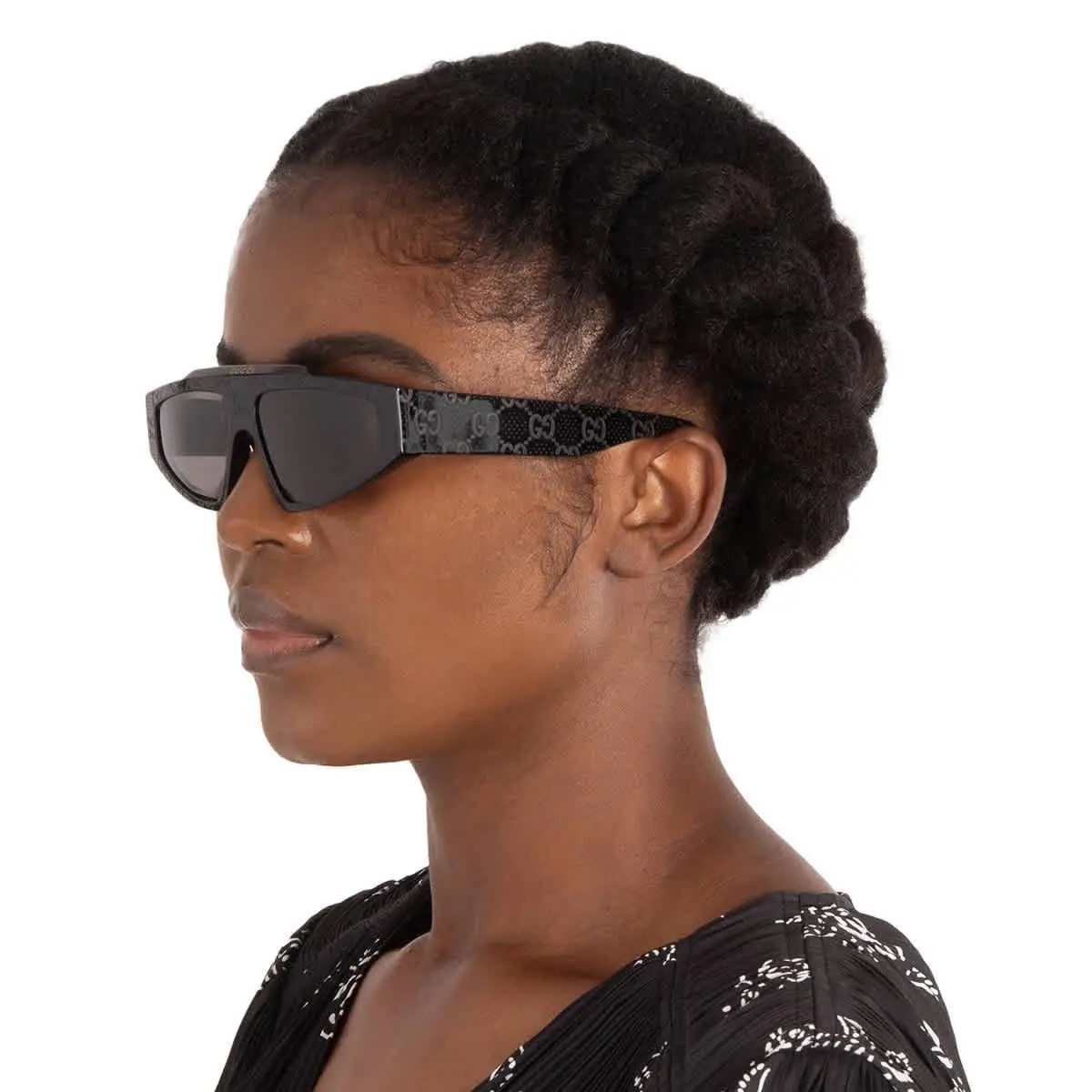 Grey Browline Unisex Sunglasses GG1591S 001 58 GG1591S 001 58 by Gucci