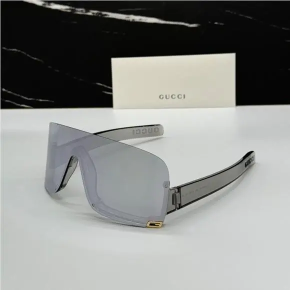 GG1637S 002  Shield Women Sunglasses Grey  by Gucci