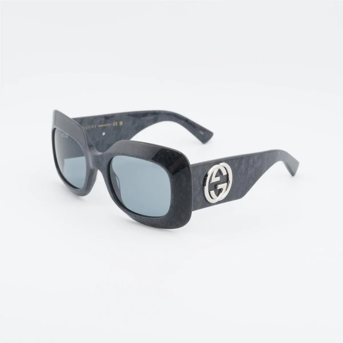 GG1695S 003 Black with Glitter/grey 51-21-140 Sunglasses by Gucci