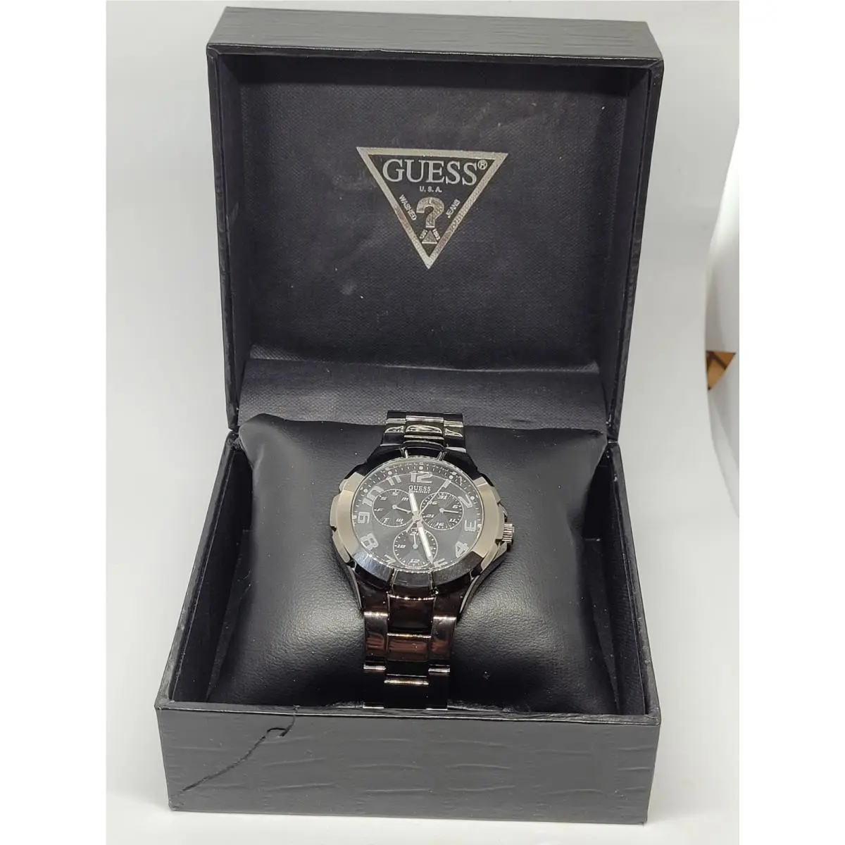 Guess Waterpro U11511G1 Men`s Watch Stainless Steel Water Resistant. 43