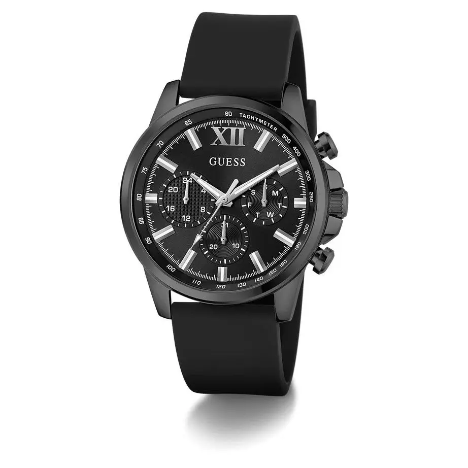 Guess Multi-function Black Silicone Black Mens Watch GW0913G3