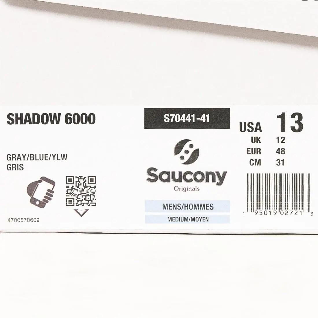 Saucony shoes - Saucony Shadow 6000 - Shadow - Yellow 10