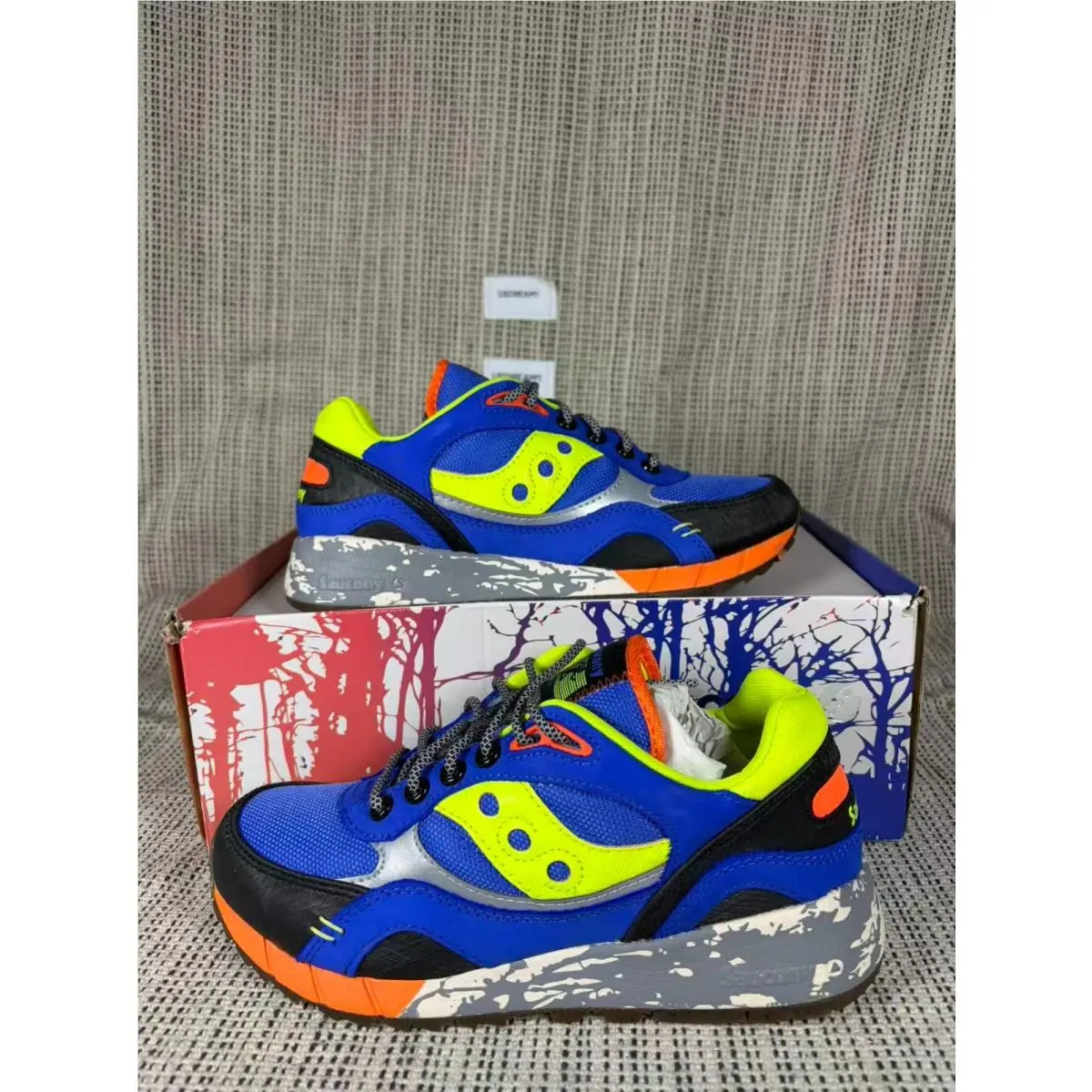 Saucony Shadow 6000 Trail Cpk Blue Lime Men`s Running Shoes S70643-1