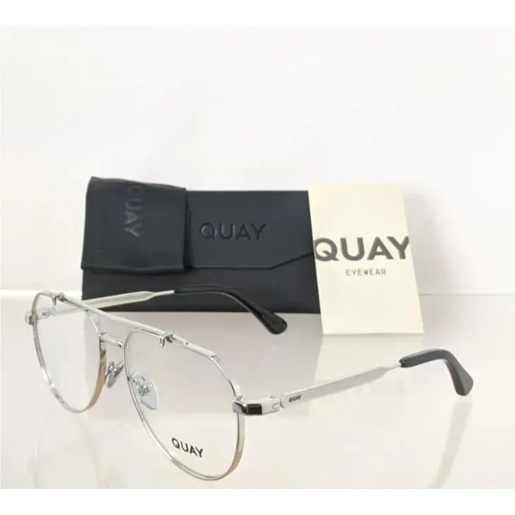 Quay Eyeglasses All Caps 78126 55mm Silver Frame