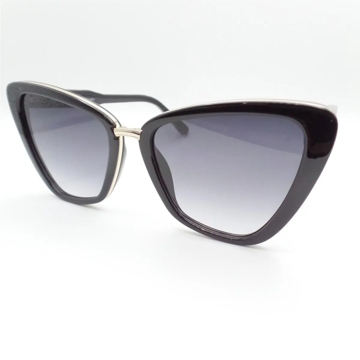 Quay All Talk Black Gold Grey Sunglasses UV 78620