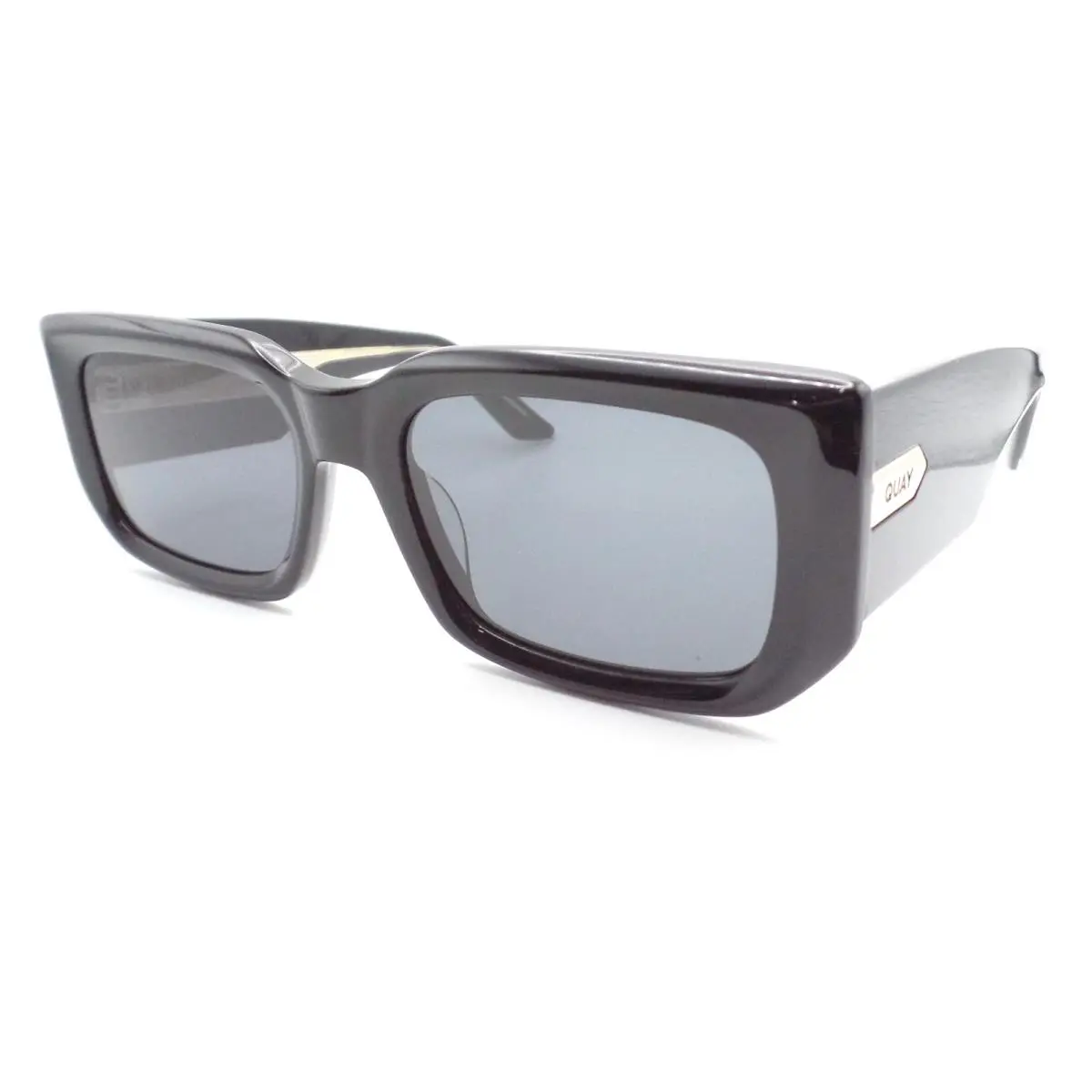 Quay Tell Me More Black Smoke Sunglasses 76803