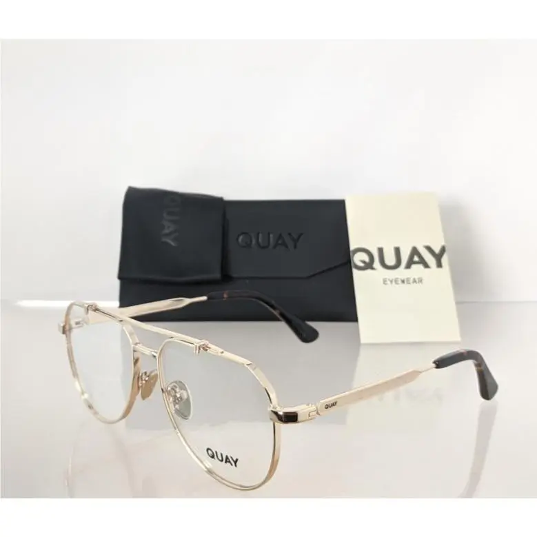 Quay Eyeglasses All Caps 78106 55mm Gold Frame