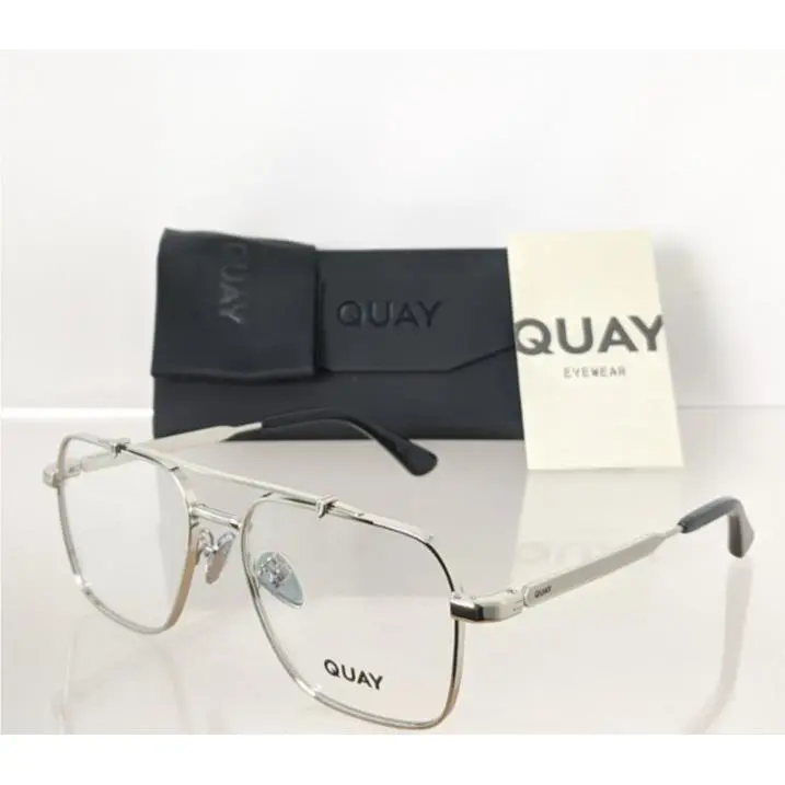 Quay Eyeglasses Call Back 80557 Silver 55mm Frame