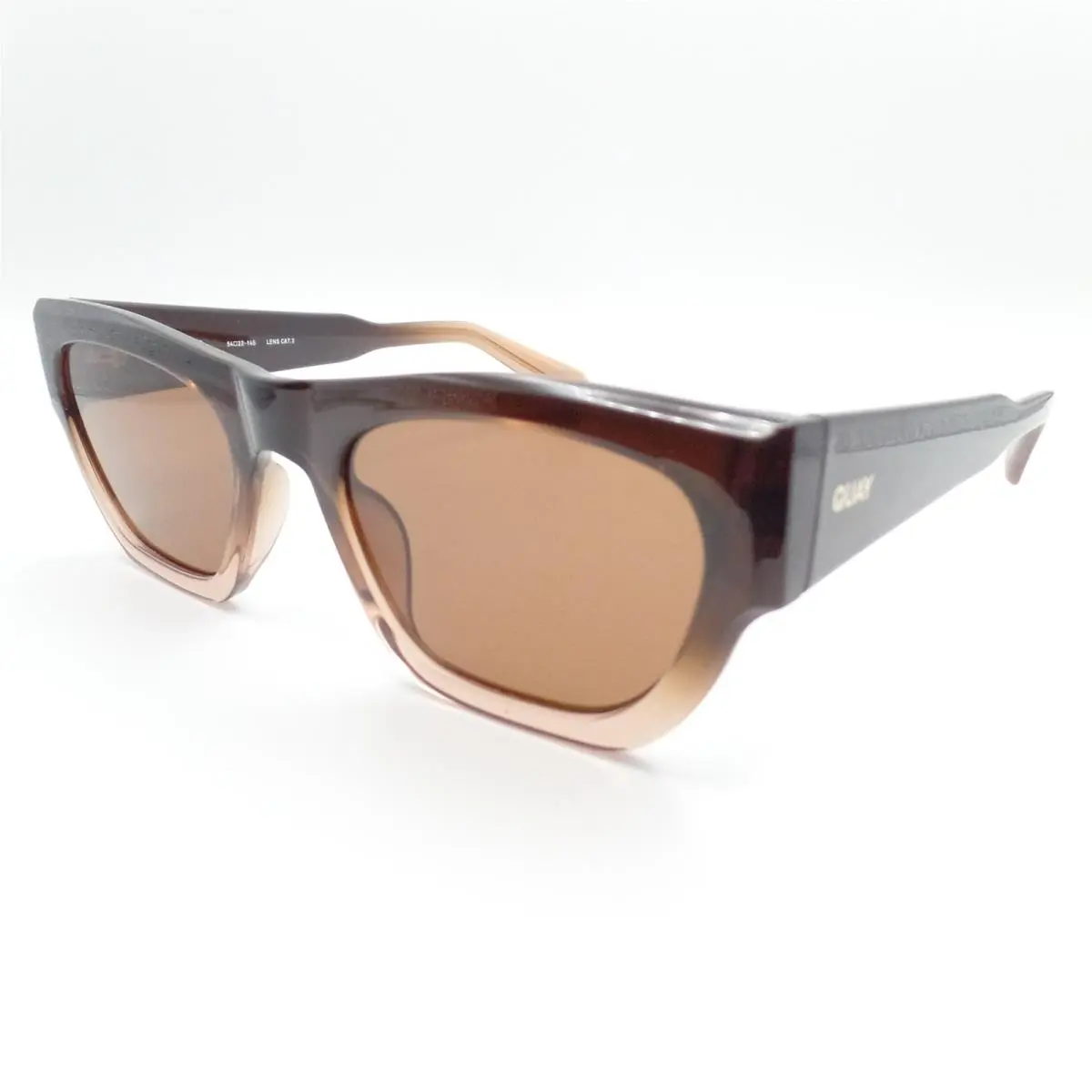 Quay Nice Try Sepia Ombre Brown Fade Sunglasses 81009