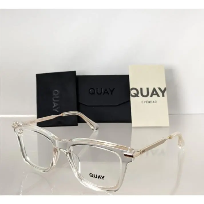 Quay Eyeglasses First Draft 78111 50mm Crystal Frame