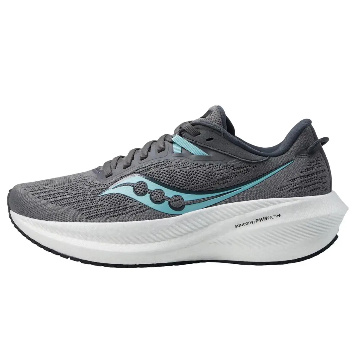 Saucony Triumph 21 Gravel / Black S10881-11 Women`s Size 6.5 Medium - Multicolor