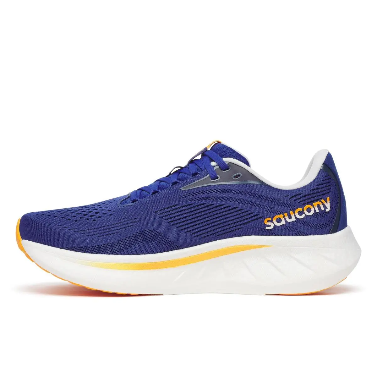 Saucony Men`s Ride 18 Sneaker Azurite/peel 7