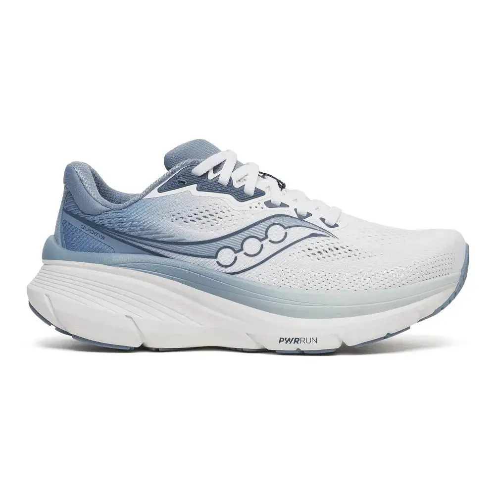 Saucony Guide 19 Womens Size 7 Running Shoes White/blue Sneakers S11058-149