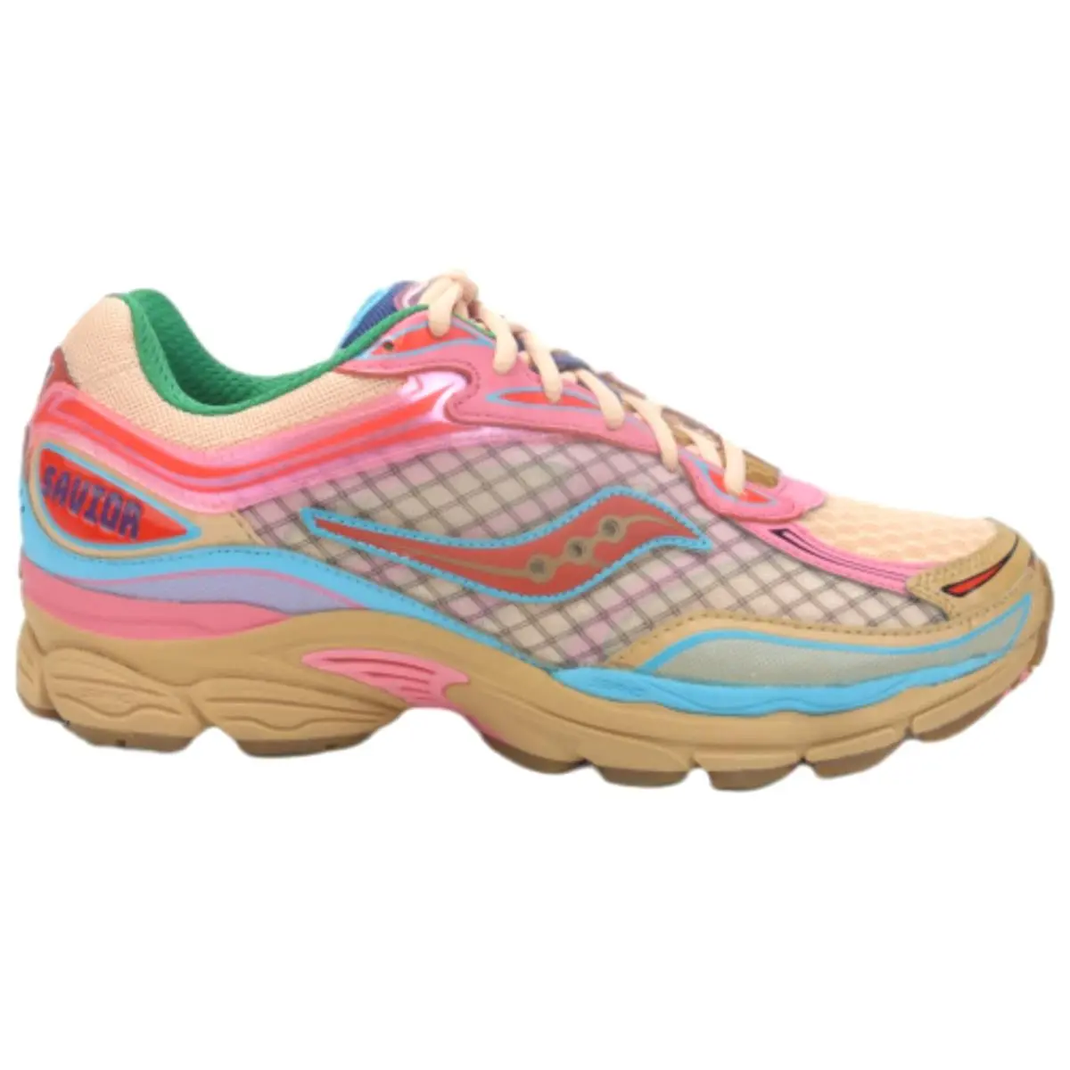 Saucony Progrid Men`s Omni 9 Jae Tips To Do List Tan/pink M US 9 / W US 10.5 - Tan/ Pink