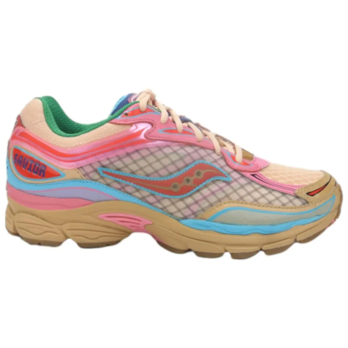 Saucony shoes - Saucony Progrid Omni 9 - Progrid Omni - Tan/ Pink (UPC: 195020731598) 2