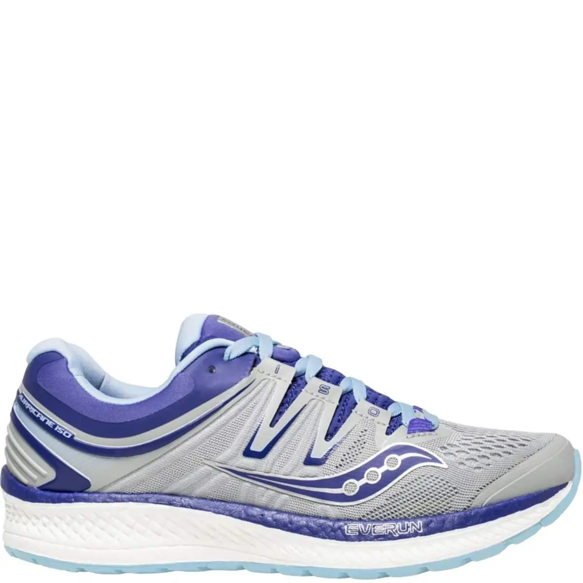 Saucony Hurricane Iso 4 Grey / Purple S10411-1 Women`s Size 7 Medium