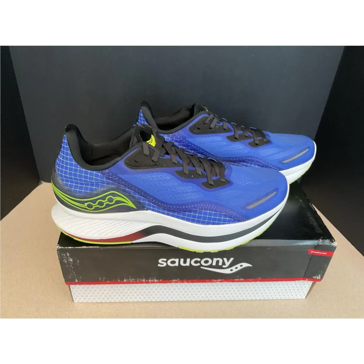 Mens Saucony Endorphin Shift 2 Blue Raz/acid Running Shoes. Size 12. Nice