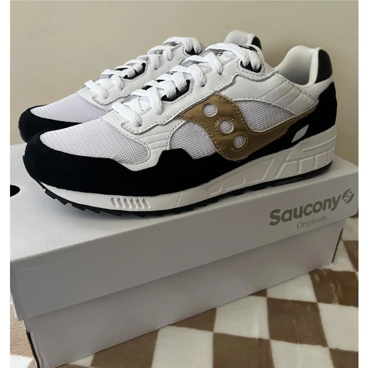 Saucony shoes - Saucony Shadow 5000 - Shadow - S70919-1 - White/Black/Gold 5