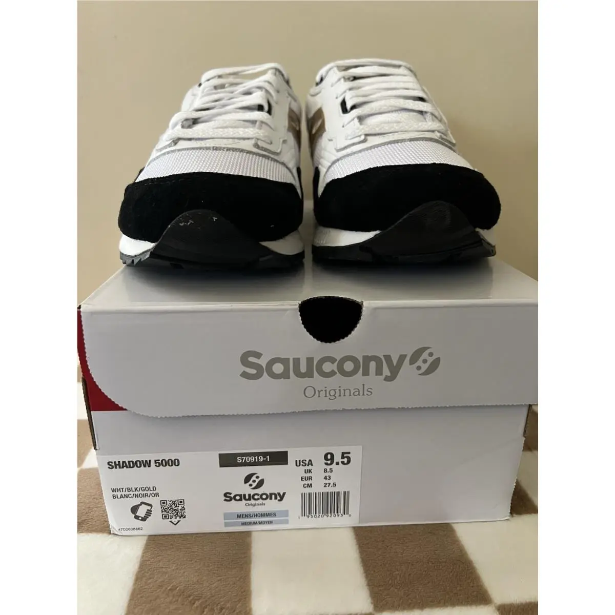 Saucony shoes - Saucony Shadow 5000 - Shadow - S70919-1 - White/Black/Gold 7