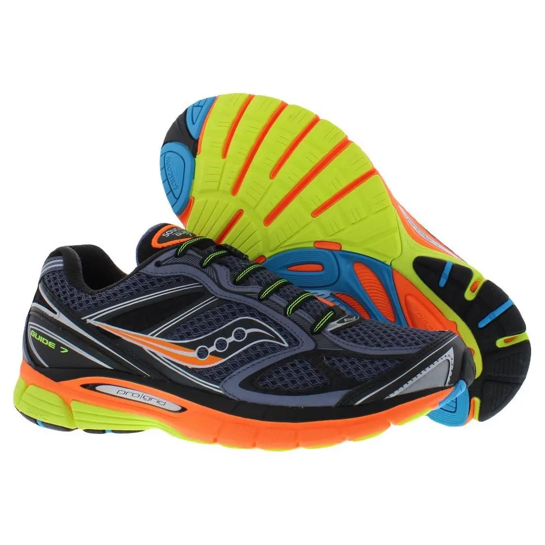 Saucony Progrid Guide 7 Unisex Shoes Size 9.5 Color: Grey/multicolored - Gray, Main: Multi-Colored