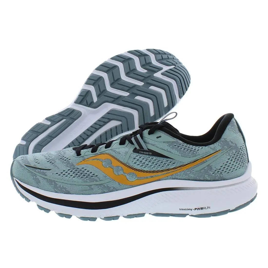 Saucony Omni 21 Mens Shoes Size 8.5 Color: Slate/black