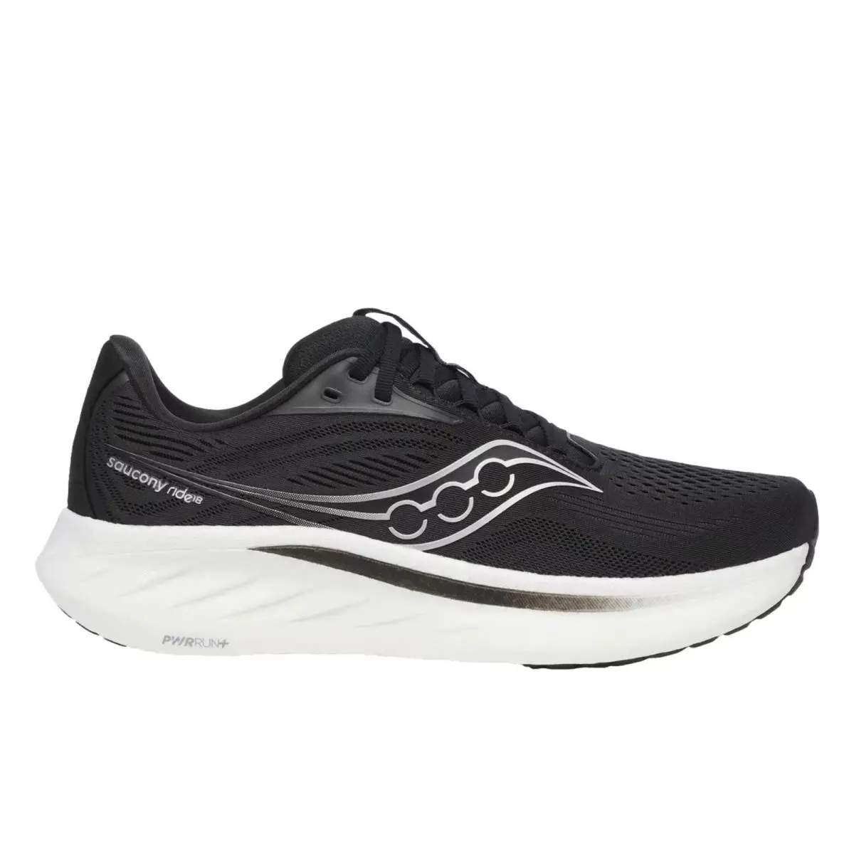 Saucony Ride 18 Black / White S21000-100 Men`s Size 11.5 Medium