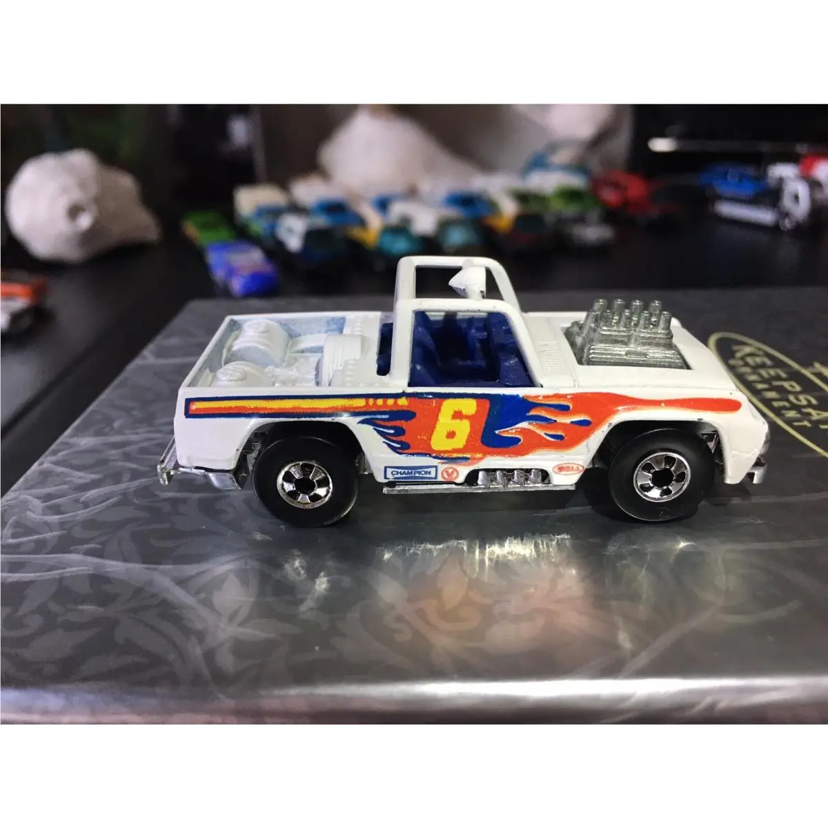 ⭐ 1973 Hot Wheels Flying Baja Bruiser Beautiful White _ Blister Pulled Mint