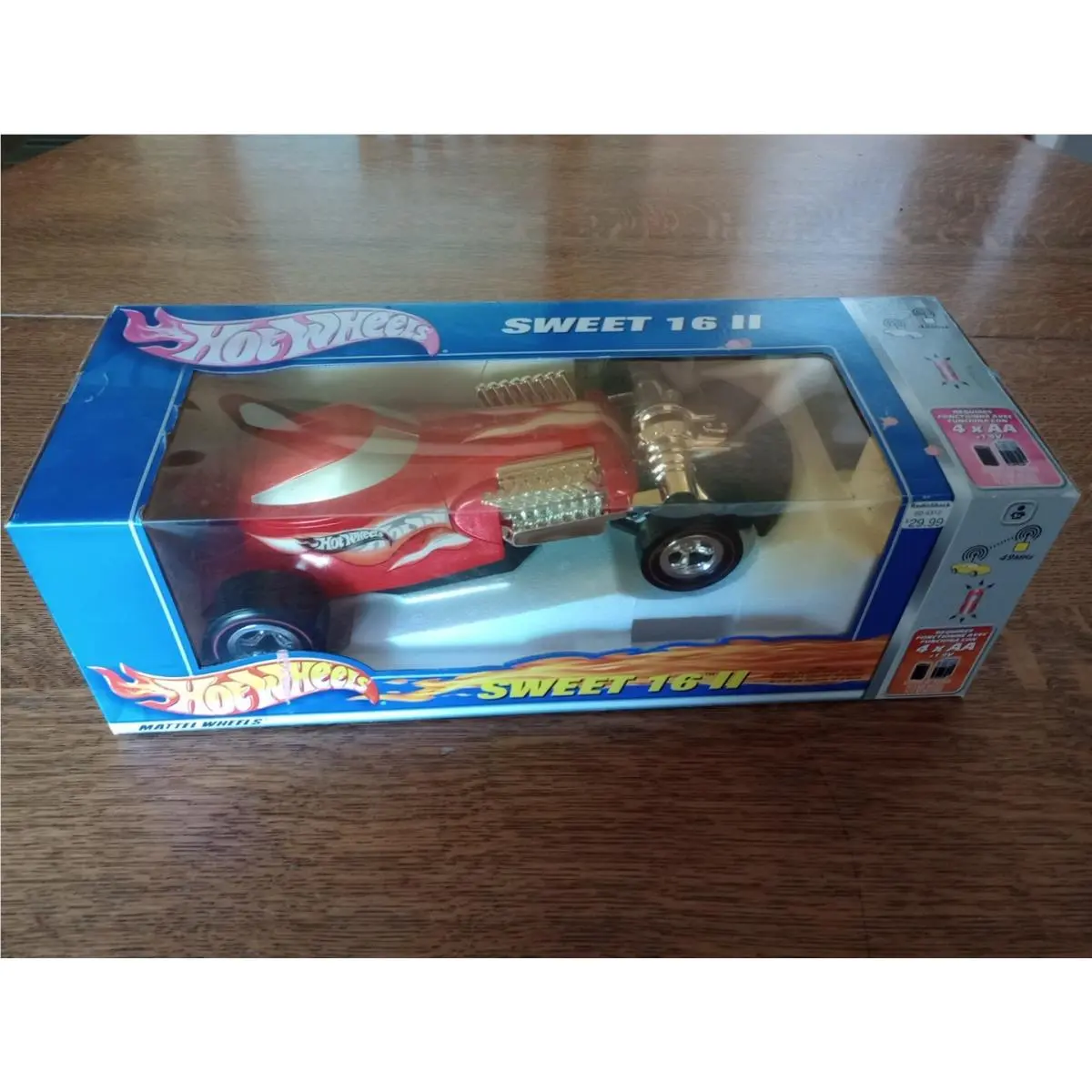 2002 Hot Wheels Sweet 16 II RC Car Batteries Rqd Minor Box Discoloration