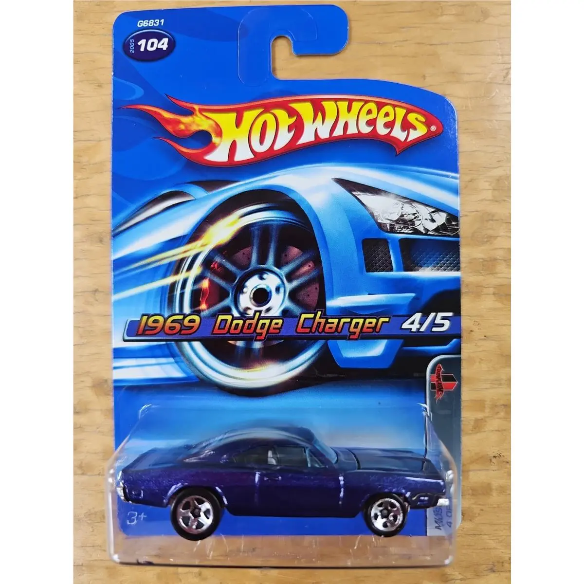 Hot Wheels 1969 Dodge Charger Error No Side Tampos Kmart Purple
