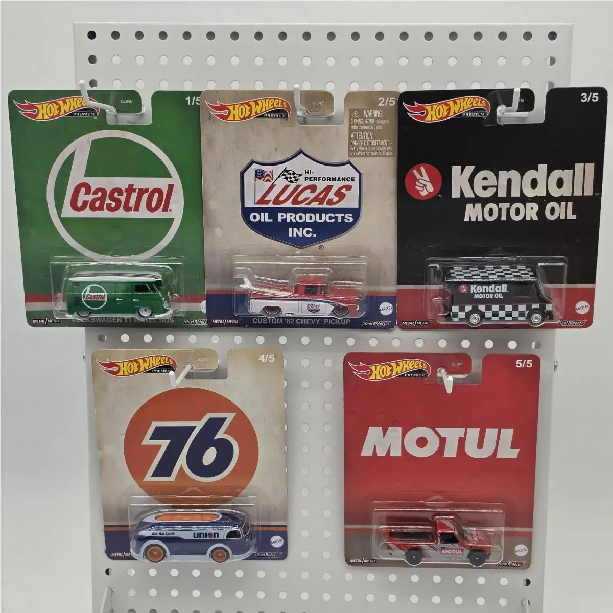 Hot Wheels - 2023 Pop Culture - Vintage Oil Brands - Full 5 Car Set