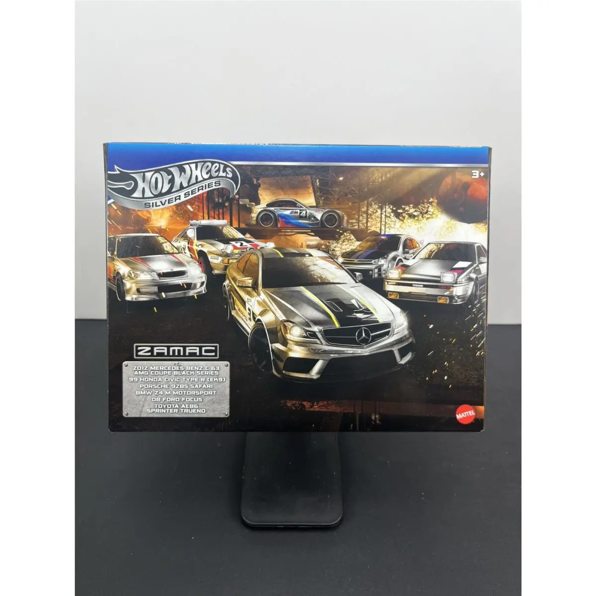 Hot Wheels 2025 Silver Series Zamac 6pk Mercedes C63 `99 Honda EK9 Bwm Z4 M