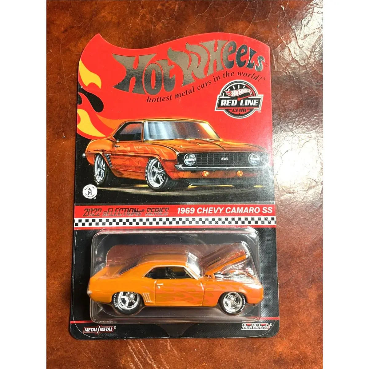 Hot Wheels Rlc 2022 Selections Orange 1969 Chevy Camaro SS Red Line Club Car