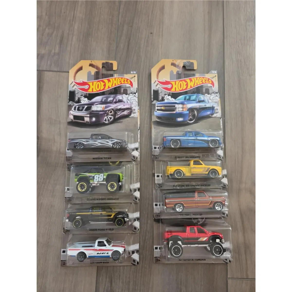 Hot Wheels 2016 Walmart Exclusive Rad Trucks Series Cars Complete Set of 8