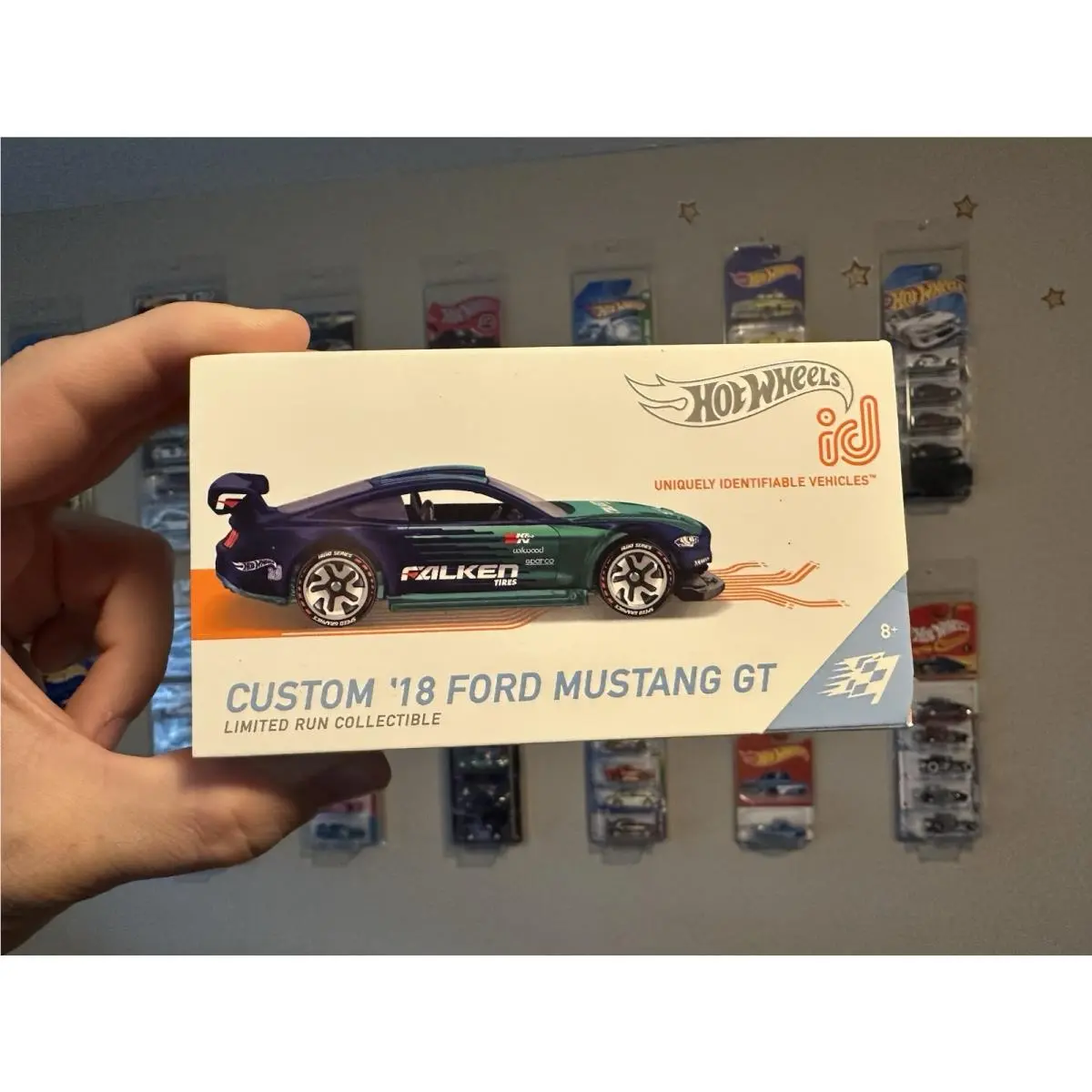 Hot Wheels ID Custom 18 Ford Mustang GT Falken Tires Limited Run Htf