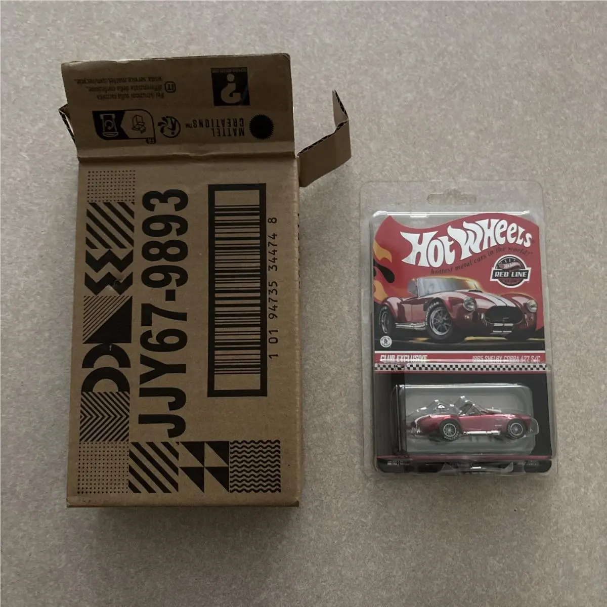 Hot Wheels Rlc 1965 Shelby Cobra 427 S/c 2026 Rlc Membership Club Car w/ Patch