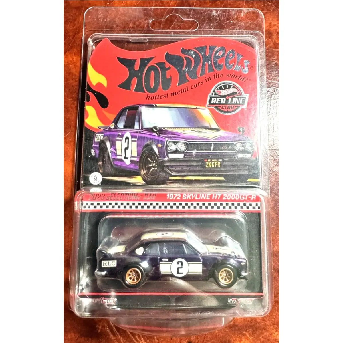 Red Line Club Hot Wheels 2023 Selections Purple 1972 Nissan Skyline HT 2000GT-R