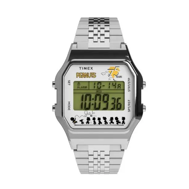 Peanuts T80 75th Anniversary Edition Stainless Steel Watch TW2Y20000 by Timex