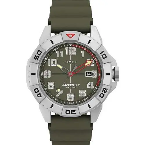 Timex Expedition North Ridge Green Rubber Men’s Watch TW2V40700 - Dial: Green, Band: Green
