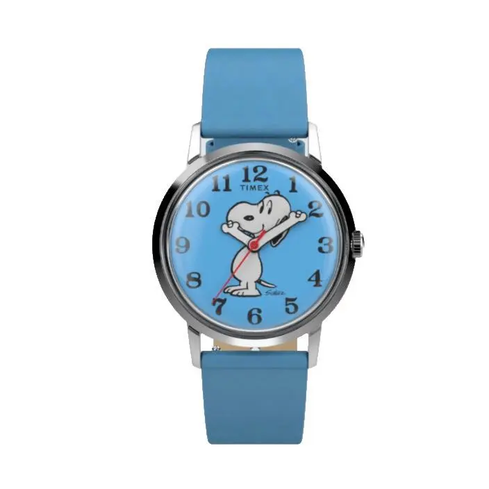 Marlin x Peanut Hand-wound Blue Strap Watch TW2W79400 by Timex