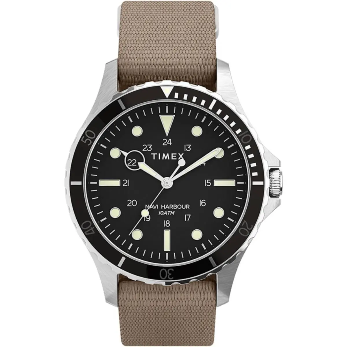 Timex Men`s Watch Navi XL Unidirectional Rotating Bezel Fabric Strap TW2U90000VQ