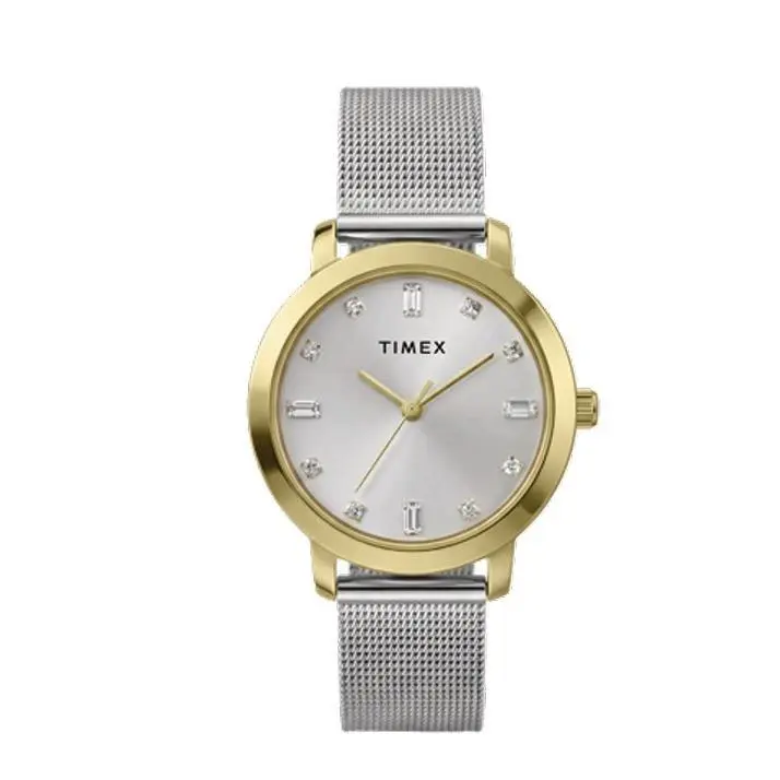 Main Street Gold Case Crystal Markers 31mm Mesh Women`s Watch TW2Y48800 by Timex