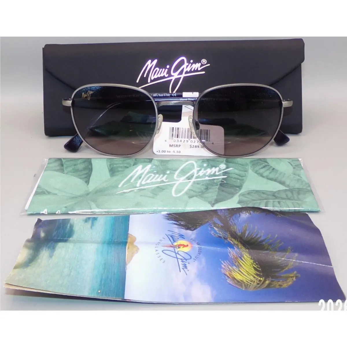 Maui Jim Hana Hou Rx-able MJ-292-17C Fashion Sunglasses 51-21-145 Antique Pewter