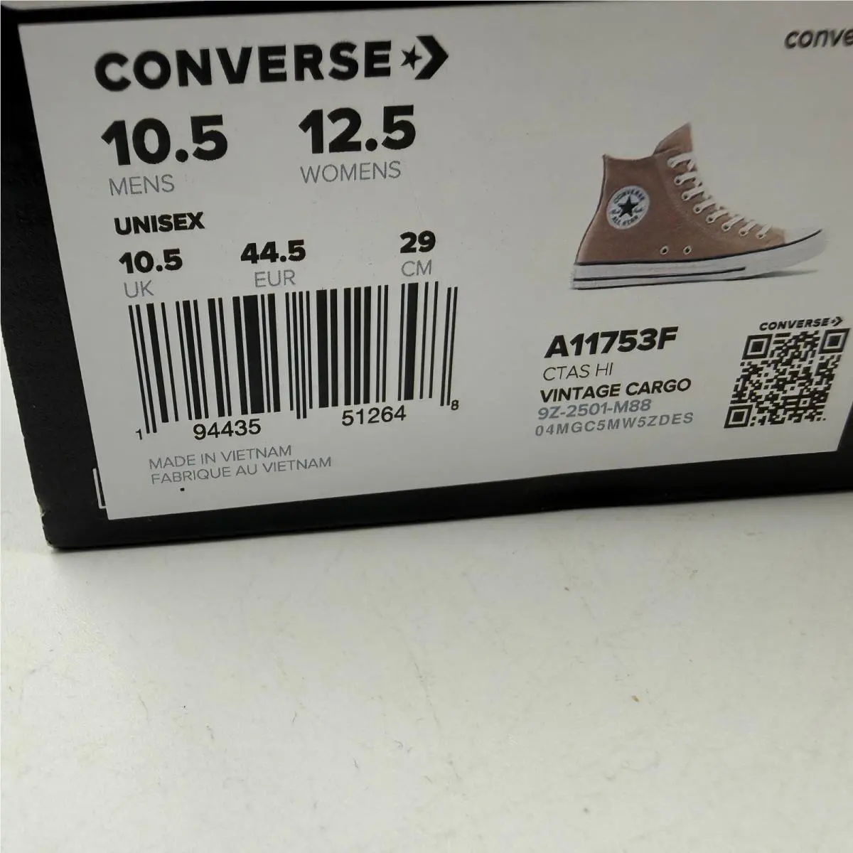 Converse shoes - CTAS HI VINTAGE CARGO - CTAS VINTAGE CARGO - Beige 0