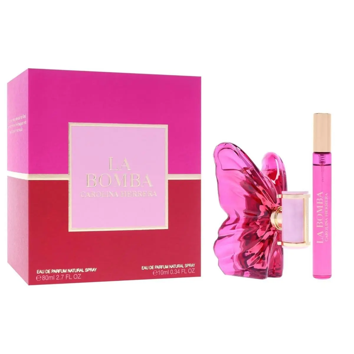 La Bomba by Carolina Herrera For Women - 2 Pc Gift Set 2.7oz Edp + 0.34oz Spray