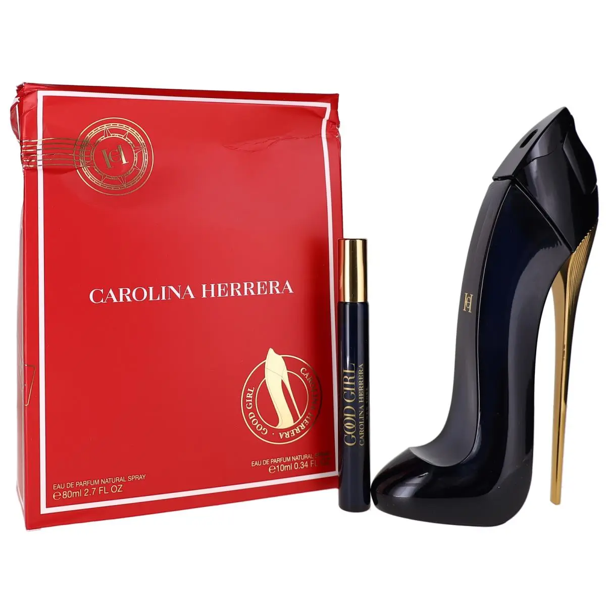 Good Girl by Carolina Herrera Women Set: Eau de Parfum x2 2.7+0.34oz Shopworn