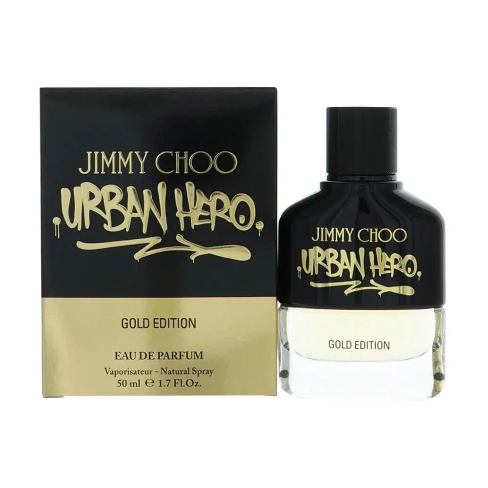 Urban Hero Gold Edition by Jimmy Choo Box For Men 1.7 Oz Eau De Parfum Spray
