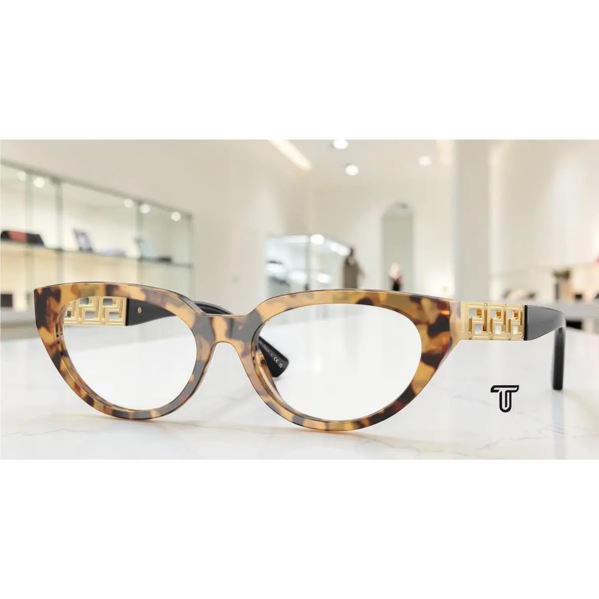 Versace VE3383 777 Tortoise Brown Demo Lens 54 mm Women`s Eyeglasses