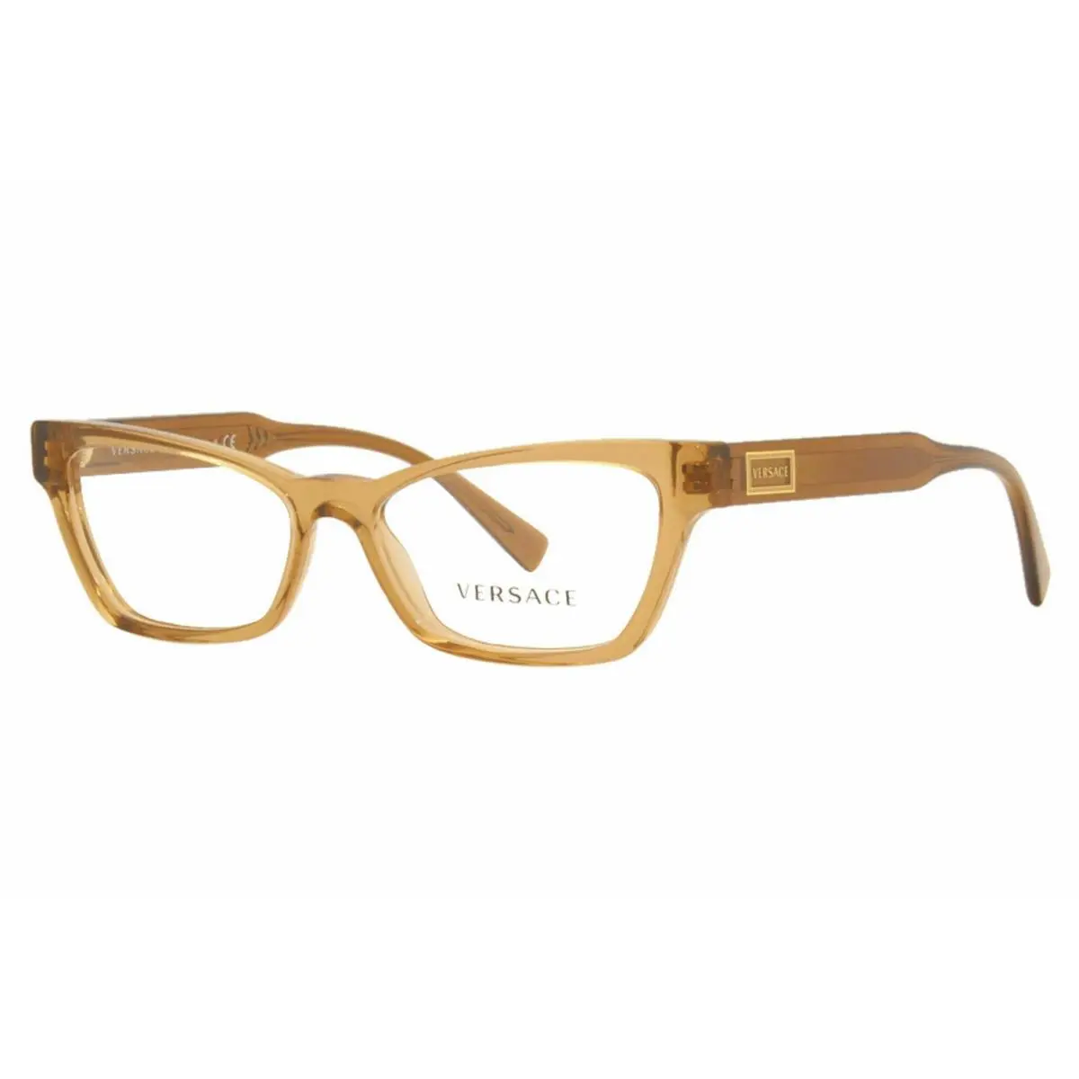 Versace VE3275 5326 51 Eyeglasses Women`s Transparent Brown Optical Frame