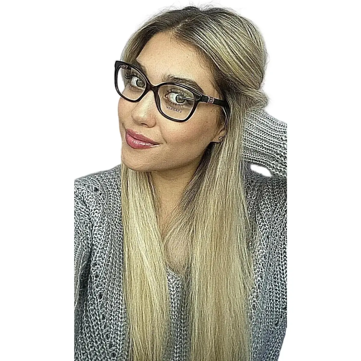 Versace Mod. 3235-B Tortoise 54mm Women`s Eyeglasses Frame Italy 7